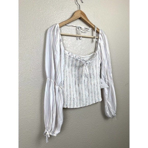 Lost + Wander Song Of Summer Smocked Top - Picture 2 of 4